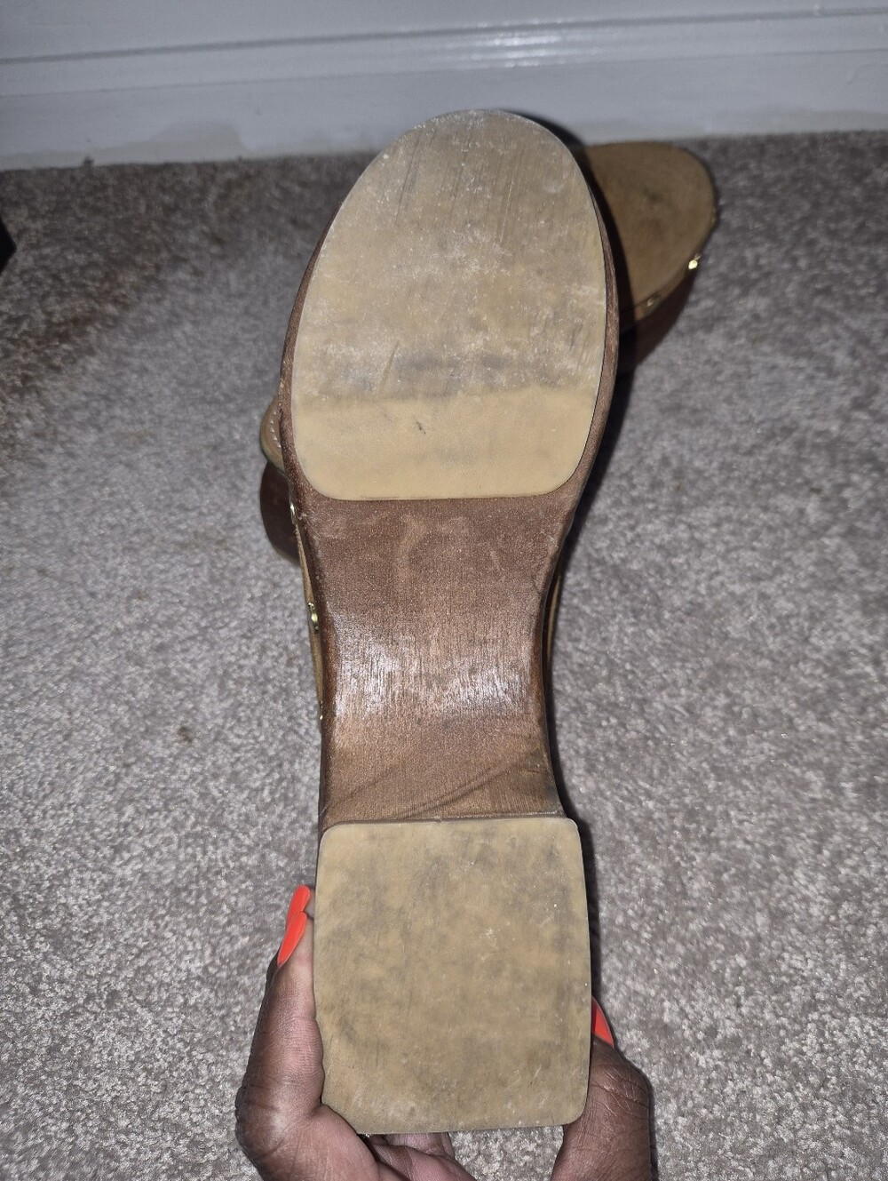 STAUD Chestnut Brown Suede Slip-On Clog - Picture 4 of 7